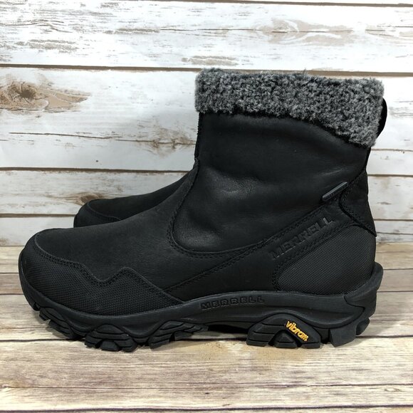 NEW Merrell Coldpack 3 Thermo Mid Waterproof Boots Womens Size 9.5 Side Zip - Picture 3 of 11